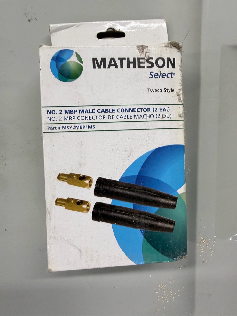 Welding cable, connectors Black Male Cable Connectors (2 Pack)